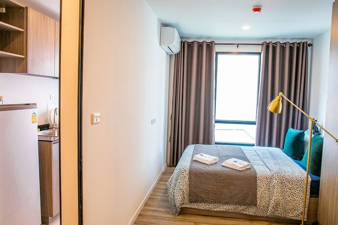Imagen de la habitación del Hotel Apartment 450m From Bts With Sky Pool - Bkbloft9. Foto 21