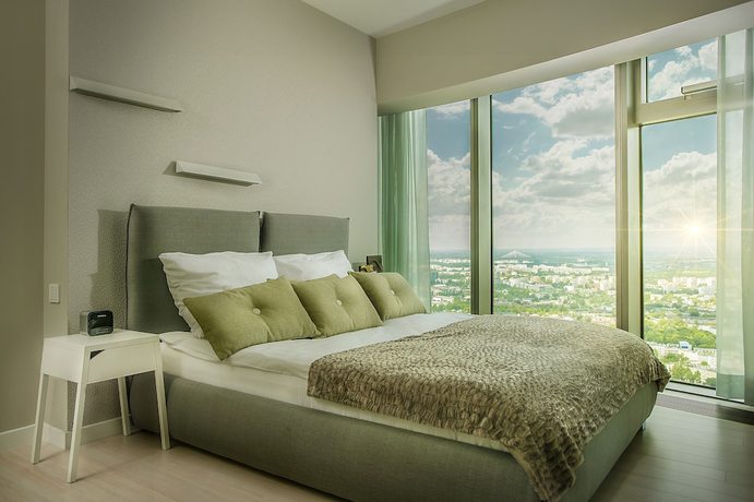 Imagen de la habitación del Hotel Apartments in Sky Tower with Bathtub near the window. Foto 2