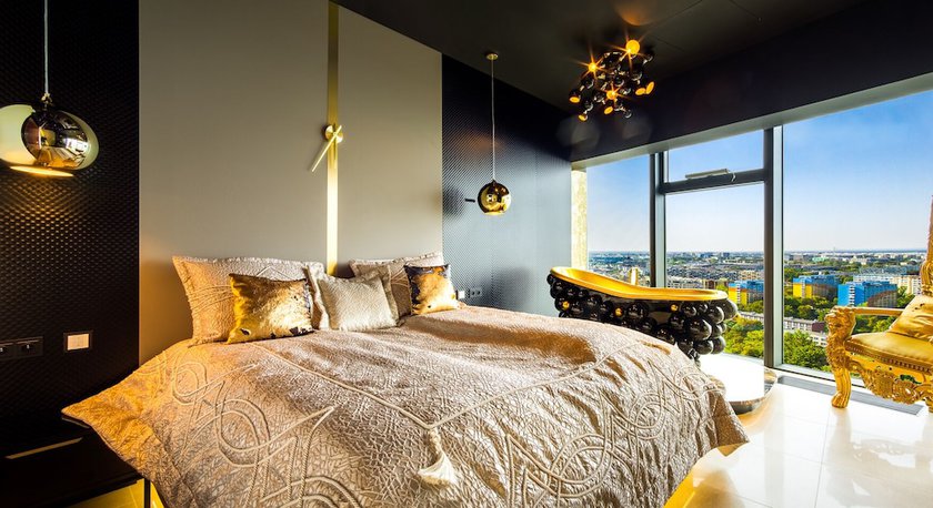 Imagen de la habitación del Hotel Apartments in Sky Tower with Bathtub near the window. Foto 4