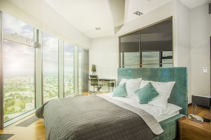 Imagen de la habitación del Hotel Apartments in Sky Tower with Bathtub near the window. Foto 18