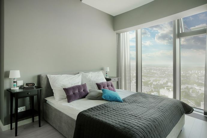 Imagen de la habitación del Hotel Apartments in Sky Tower with Bathtub near the window. Foto 19