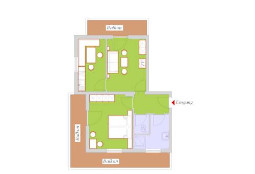 Imagen de la habitación del Hotel Appartements Kroner. Foto 12