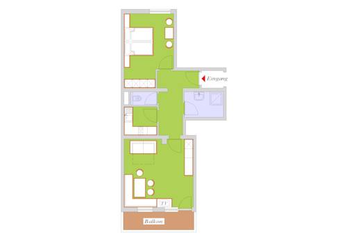 Imagen de la habitación del Hotel Appartements Kroner. Foto 13