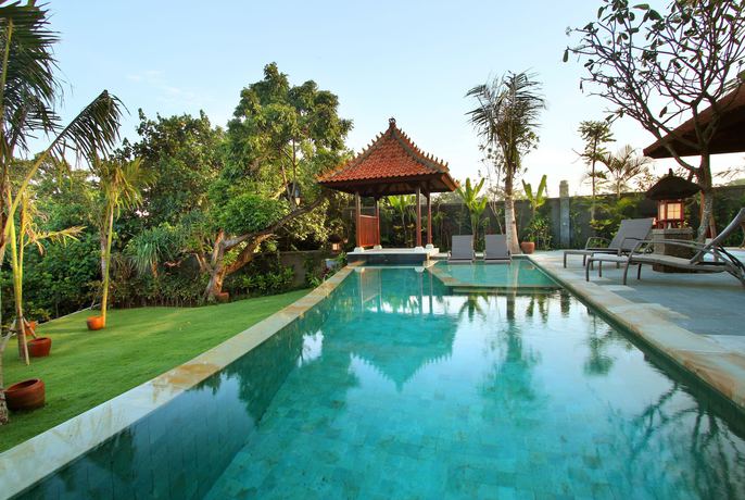 Imagen de la piscina del Hotel Aradhana Villas By Ekosistem - Chse Certified. Foto 20