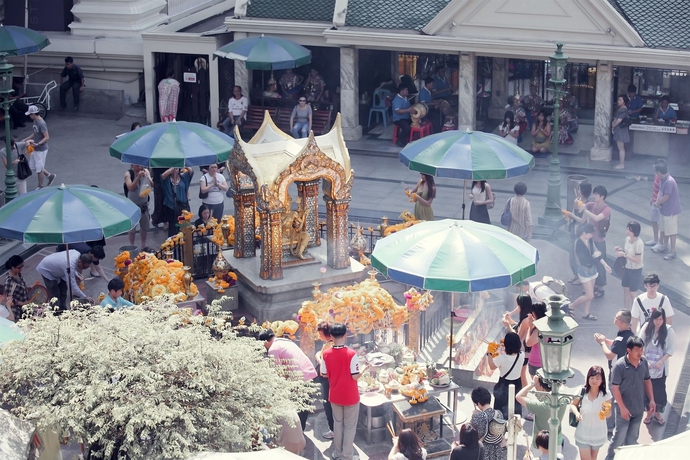 Imagen de los exteriores del Hotel Arcadia Suites Bangkok. Foto 15