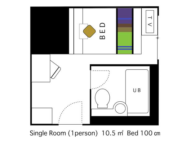 Imagen de la habitación del Hotel Areaone Nobeoka. Foto 9