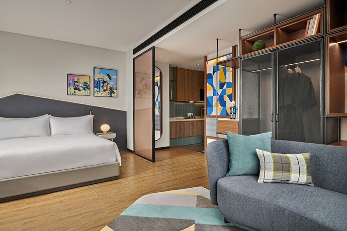 Imagen de la habitación del Hotel Artyzen Habitat Qiantan Shanghai. Foto 16