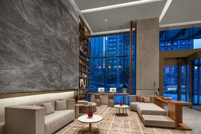 Imagen de los interiores del Hotel Ascott Xiangjiang Ffc Changsha. Foto 37