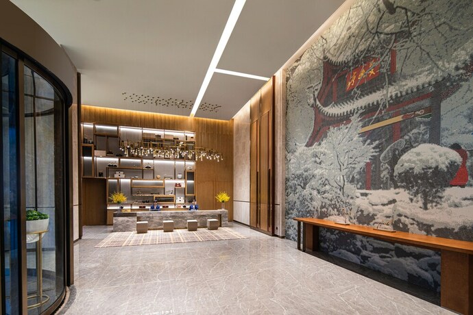 Imagen de los interiores del Hotel Ascott Xiangjiang Ffc Changsha. Foto 39