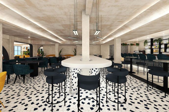 Imagen del bar/restaurante del Hotel Athens Tower Hotel By Palladian Hotels. Foto 2