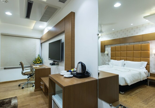 Imagen de la habitación del Hotel Atishay, Bhopal. Foto 24
