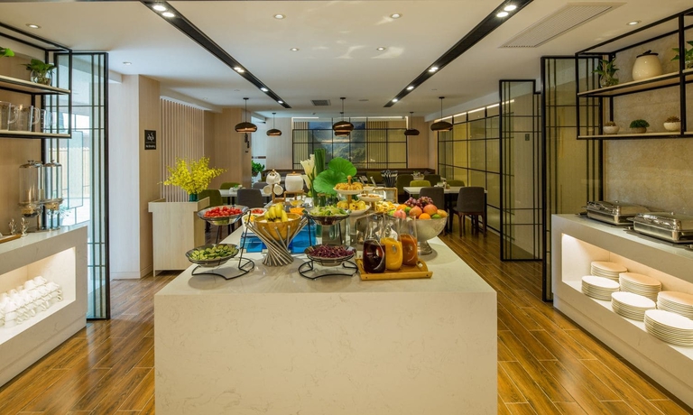 Imagen del bar/restaurante del Hotel Atour Hushu South Road Hangzhou. Foto 8