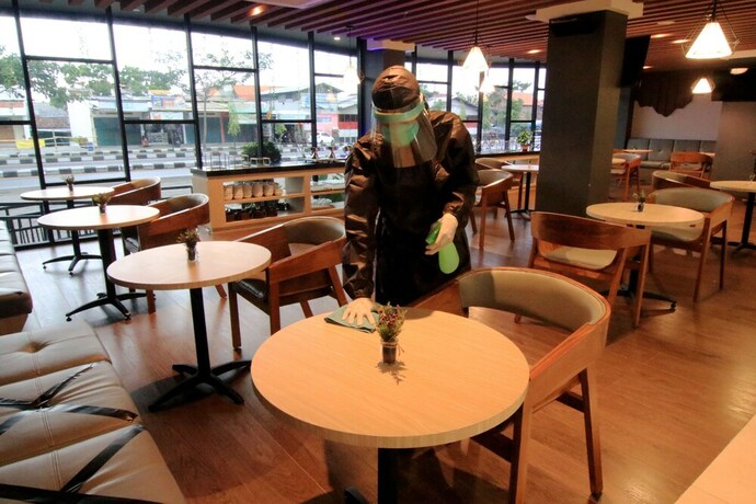 Imagen del bar/restaurante del Hotel Aveon Hotel Yogyakarta. Foto 4