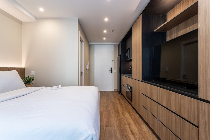 Imagen de la habitación del Hotel Ayra Moema - Sofistica&ccedil;&atilde;o e conforto no bairro mais charmoso da cidade. Foto 2