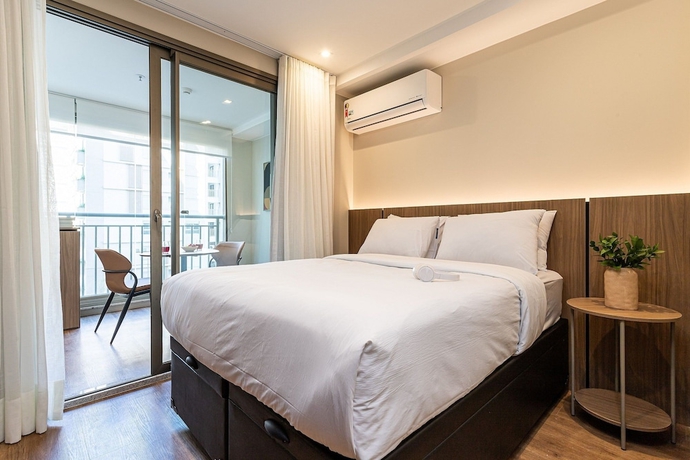Imagen de la habitación del Hotel Ayra Moema - Sofistica&ccedil;&atilde;o e conforto no bairro mais charmoso da cidade. Foto 3