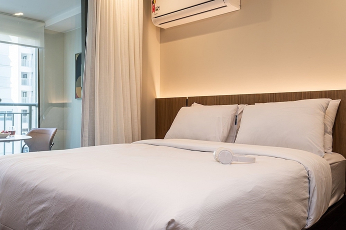 Imagen de la habitación del Hotel Ayra Moema - Sofistica&ccedil;&atilde;o e conforto no bairro mais charmoso da cidade. Foto 4