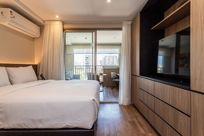 Imagen de la habitación del Hotel Ayra Moema - Sofistica&ccedil;&atilde;o e conforto no bairro mais charmoso da cidade. Foto 6