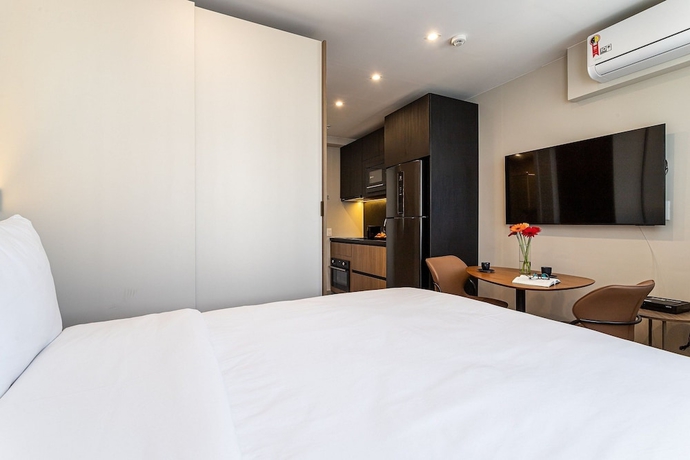 Imagen de la habitación del Hotel Ayra Moema - Sofistica&ccedil;&atilde;o e conforto no bairro mais charmoso da cidade. Foto 9