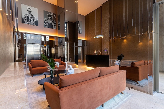 Imagen de los interiores del Hotel Ayra Moema - Sofistica&ccedil;&atilde;o e conforto no bairro mais charmoso da cidade. Foto 14