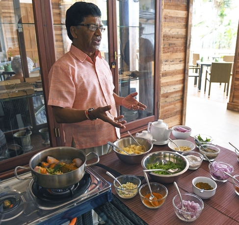 Imagen del bar/restaurante del Hotel Ayurvie Weligama - Ayurvedic Retreat. Foto 2