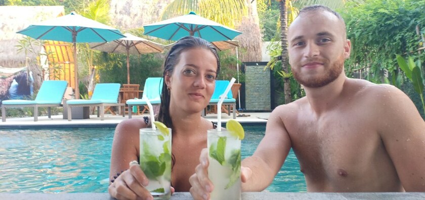 Imagen de la piscina del Hotel Bale Lumbung Bungalows. Foto 36