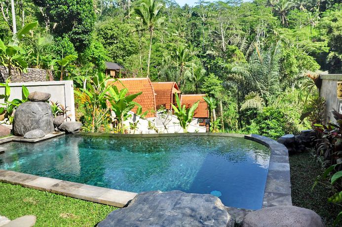 Imagen de la piscina del Hotel Bali Jungle Huts. Foto 16