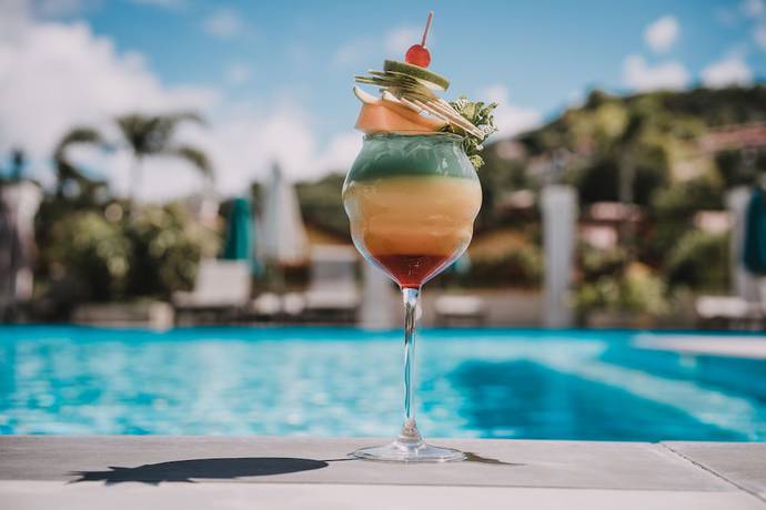 Imagen de la piscina del Hotel Bambou and Spa. Foto 17