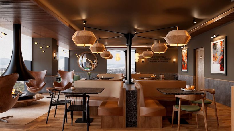 Imagen del bar/restaurante del Hotel B&B Covilh&atilde;. Foto 5