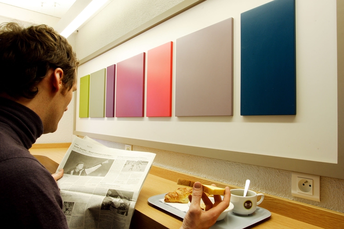 Imagen del bar/restaurante del Hotel B&B Nantes Parc Expos La Beaujoire. Foto 5