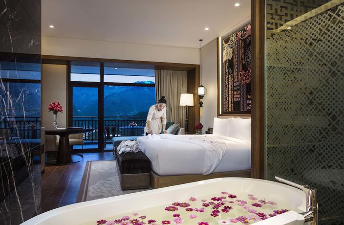 Imagen de la habitación del Hotel Banyan Tree Jiuzhaigou. Foto 10