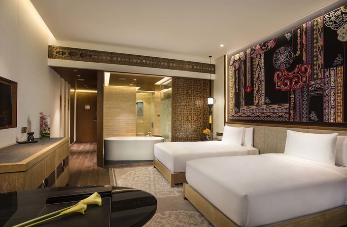 Imagen de la habitación del Hotel Banyan Tree Jiuzhaigou. Foto 13