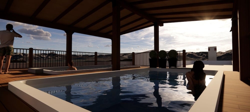 Imagen de la piscina del Hotel Basecamp Suites Revelstoke. Foto 16