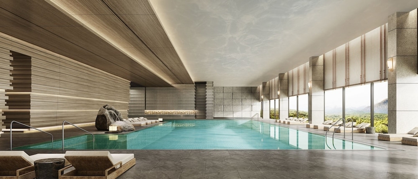 Imagen de la piscina del Hotel Beijing Marriott Yanqing. Foto 19