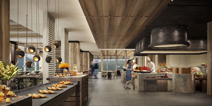 Imagen del bar/restaurante del Hotel Beijing Marriott Yanqing. Foto 4