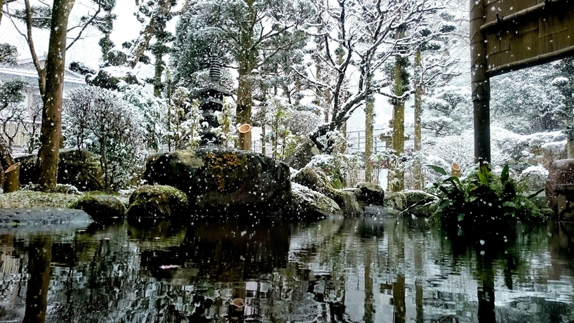 Imagen de los exteriores del Hotel Beppu Showaen. Foto 16