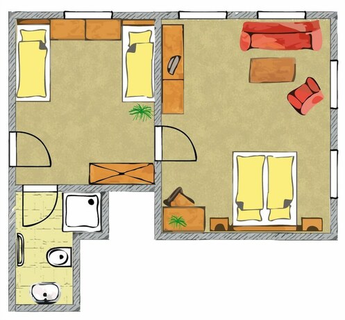 Imagen de la habitación del Hotel Berghotel M&uuml;hle. Foto 20