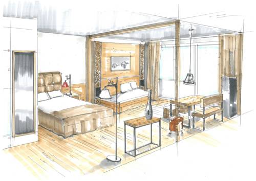 Imagen de la habitación del Hotel Bergresort Das Jochelius. Foto 4