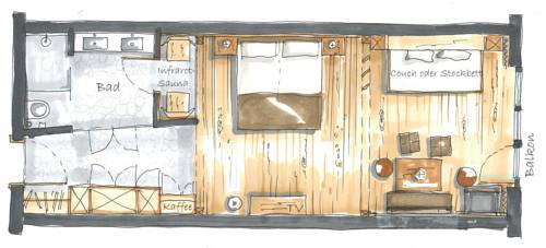 Imagen de la habitación del Hotel Bergresort Das Jochelius. Foto 5