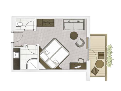Imagen de la habitación del Hotel Bergzeit. Foto 3