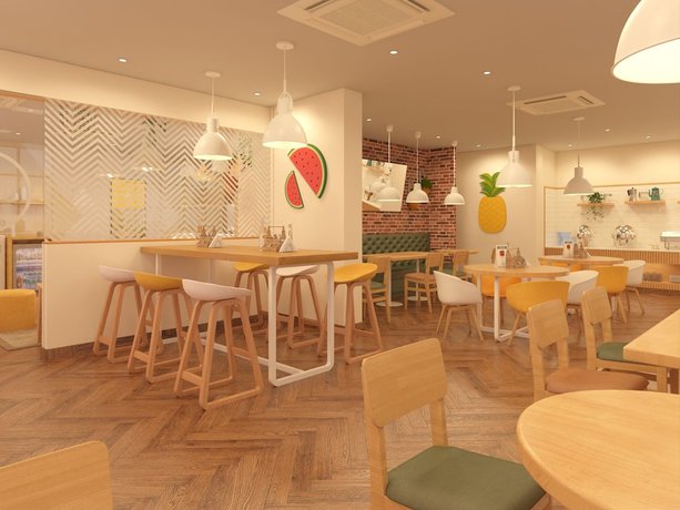 Imagen del bar/restaurante del Hotel Bloom - Golf Course Road, Sector 43. Foto 1