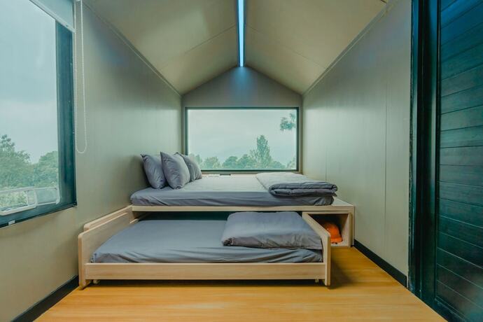 Imagen de la habitación del Hotel Bobocabin Gunung Mas. Foto 16