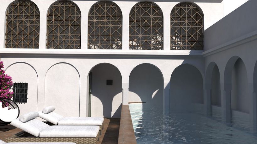 Imagen de la piscina del Hotel Boutique Casona de los Rebolledo. Foto 6