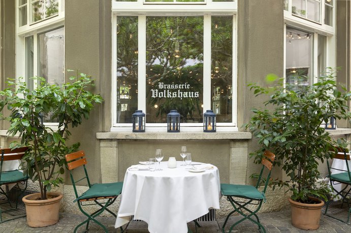 Imagen del bar/restaurante del Hotel Boutique and Design Volkshaus Basel. Foto 6