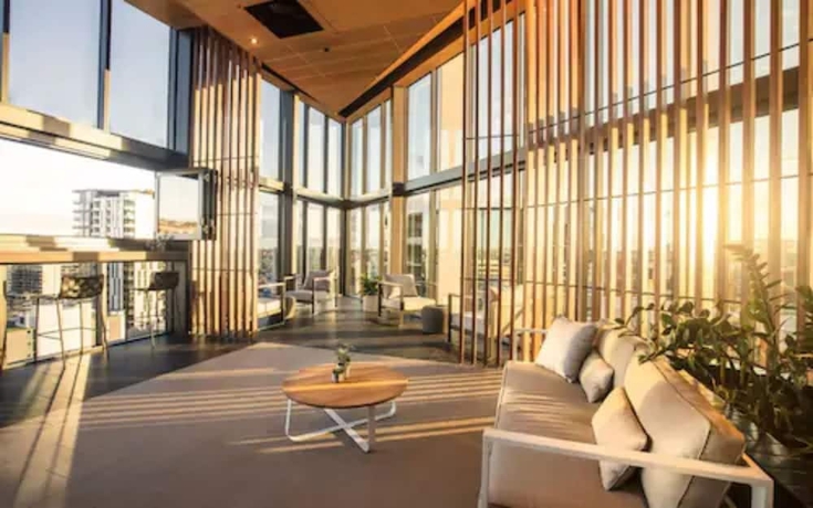 Imagen del bar/restaurante del Hotel Brisbane One Apartments by CLLIX. Foto 2