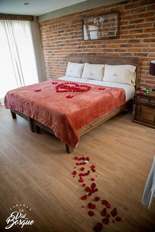 Imagen de la habitación del Hotel Caba&ntilde;as La Vid Del Bosque. Foto 15