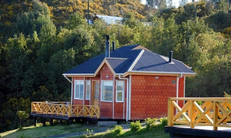 Imagen de la habitación del Hotel Caba&ntilde;as Trayen Chilo&eacute;. Foto 17