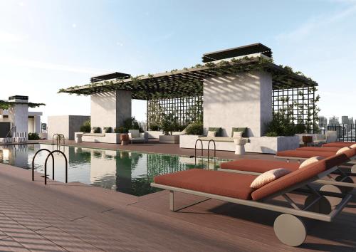 Imagen de la piscina del Hotel Calido Alcobendas. Foto 17