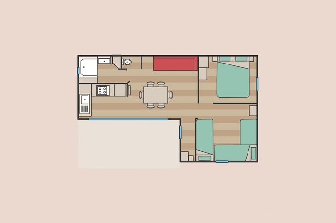 Imagen de la habitación del Hotel Camping Le Vieux Colombier. Foto 19