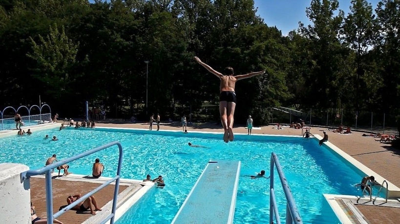 Imagen de la piscina del Hotel Camping le Paisserou - Bungalow. Foto 16