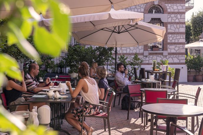 Imagen del bar/restaurante del Hotel Cangrande, Lazise. Foto 8
